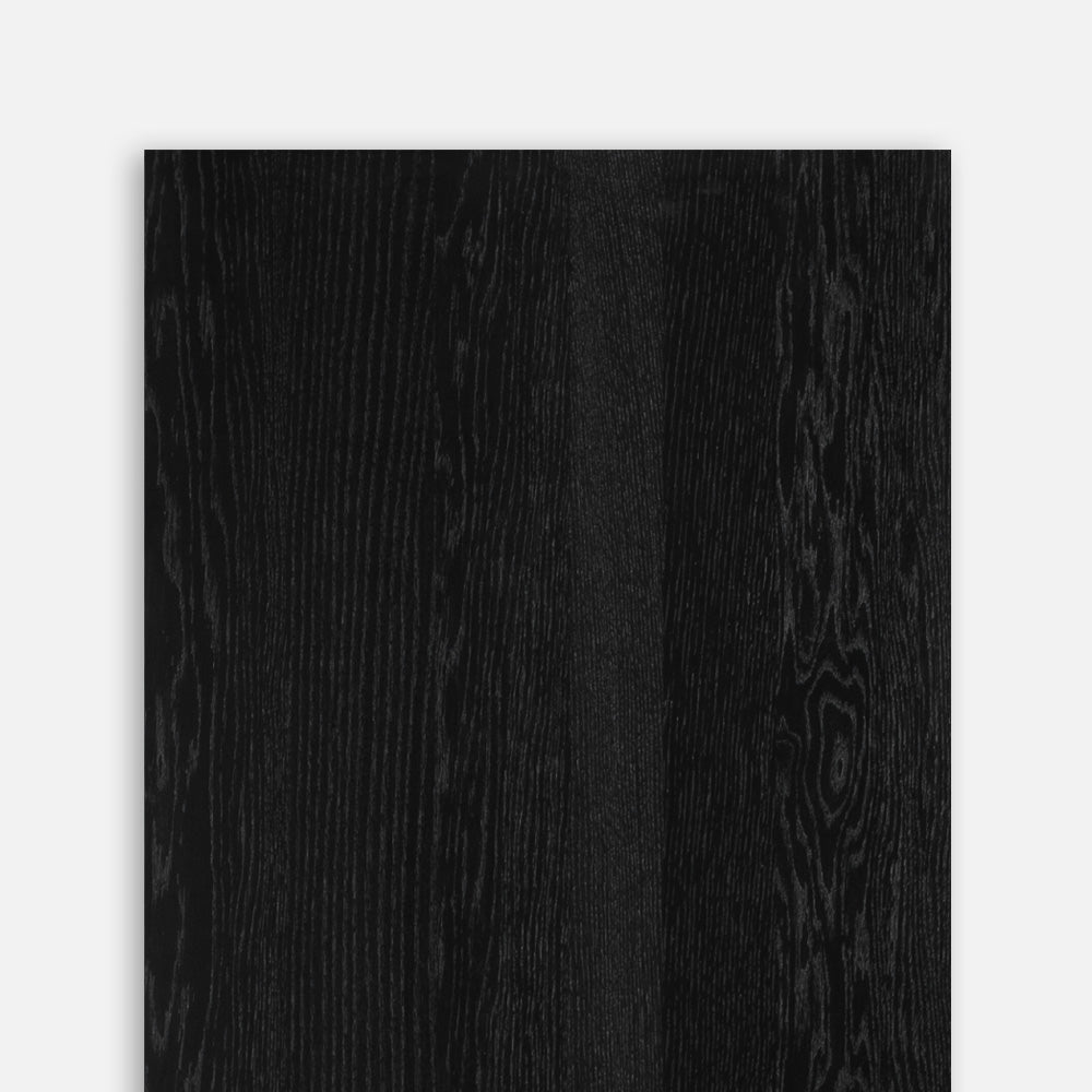 Design Panel Oak Black lacquered