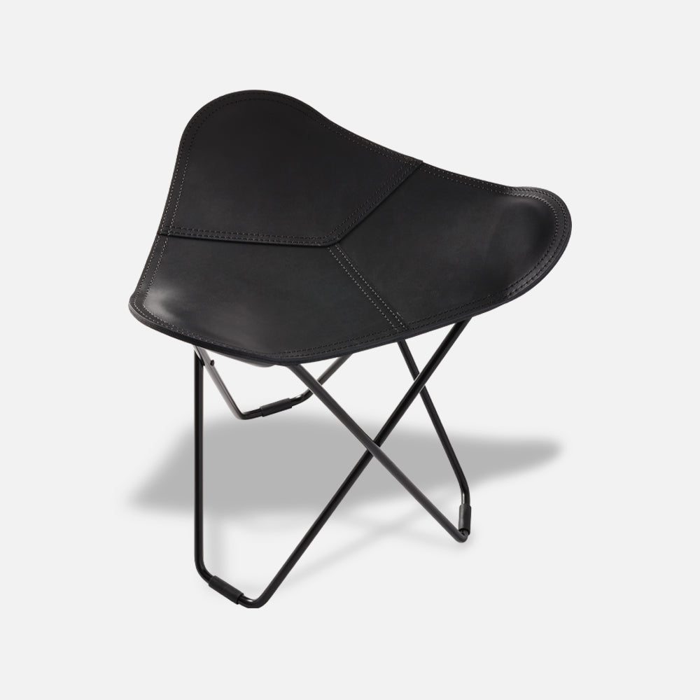 Cuero Footstool Flying Goose Pampa