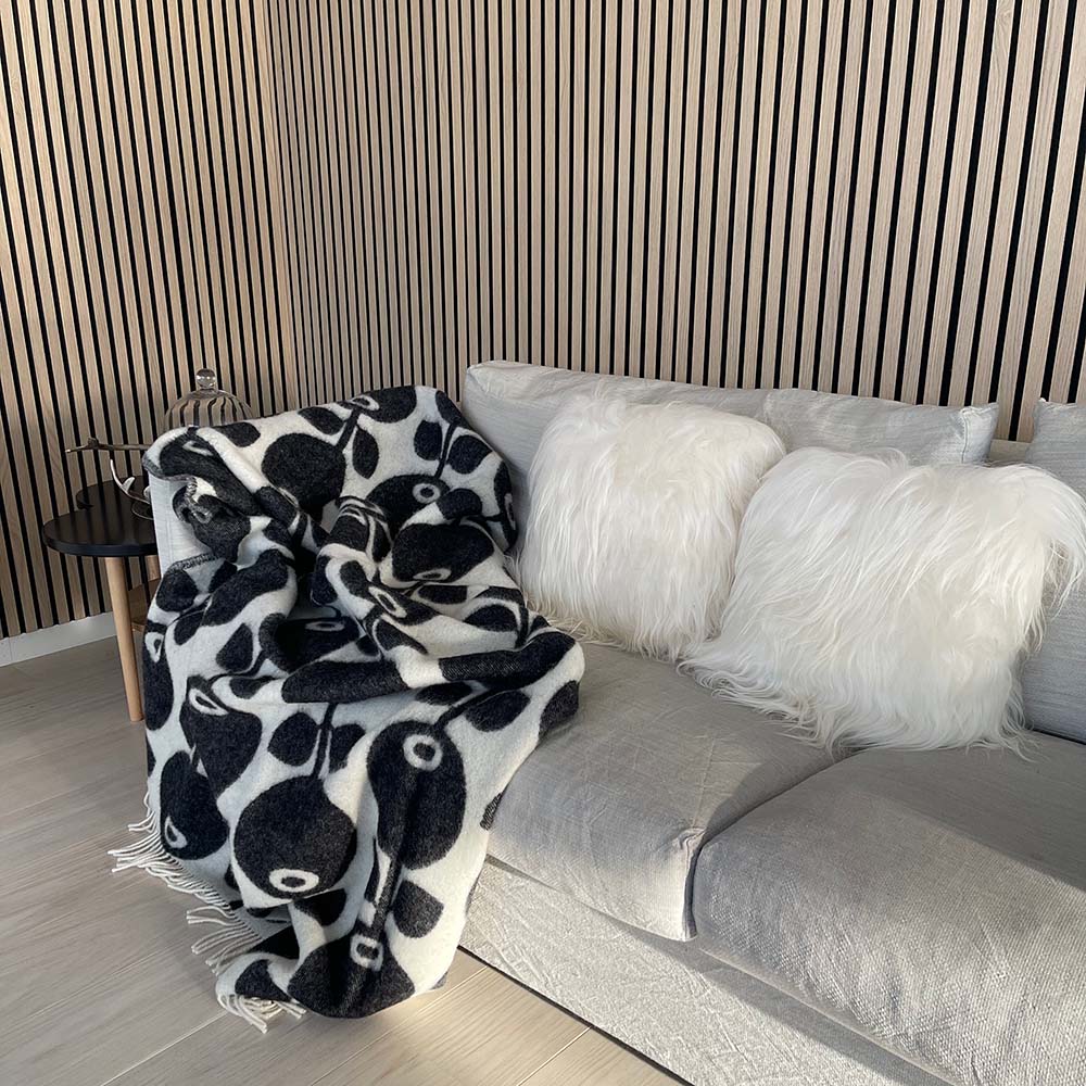 Wool plaid Blueberry Black