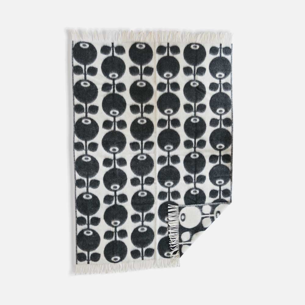 Wool plaid Blueberry Black