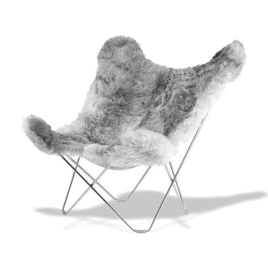 Cuero Iceland Mariposa Short chair Grey/Chrome - Display