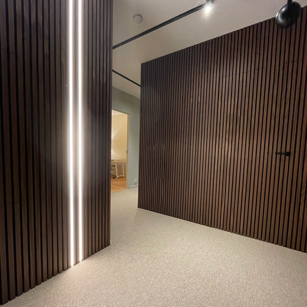 Slim LED lighting for acoustic panel