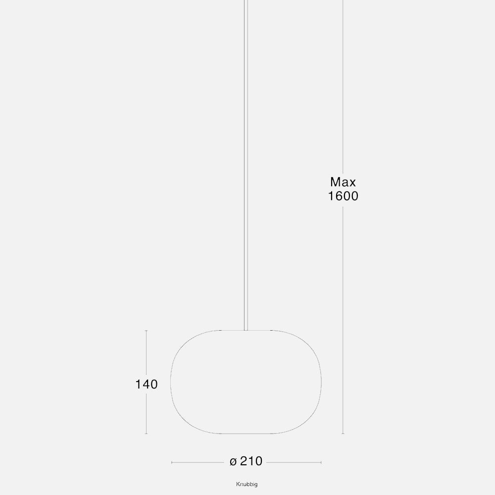 Pebble Knubbig Taklampa – Örsjö Belysning