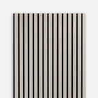 Acoustic Panel - Oak Grey brown lacquered