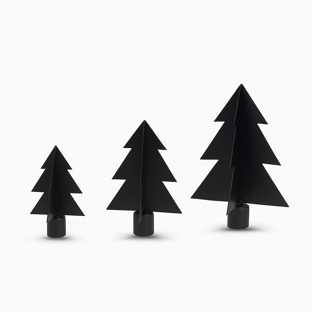 Julgranar i metall 3 st för ljusstakar | Annelie Palmqvist