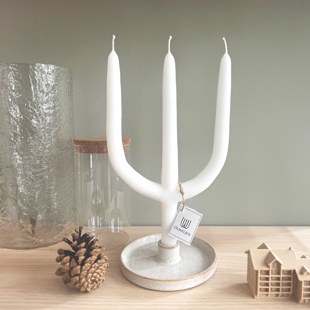 Handcrafted Branch Candle 3-arm