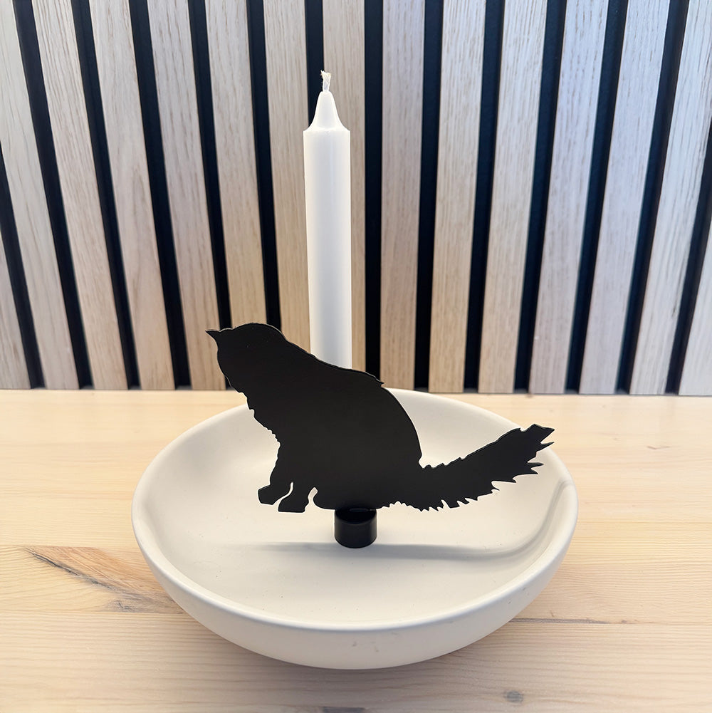 Cat for Candlestick - Metal - Annelie Palmqvist