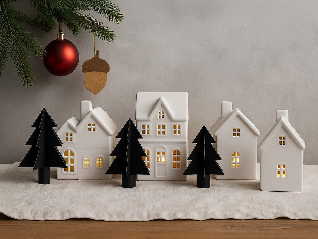 Julgranar i metall 3 st för ljusstakar | Annelie Palmqvist