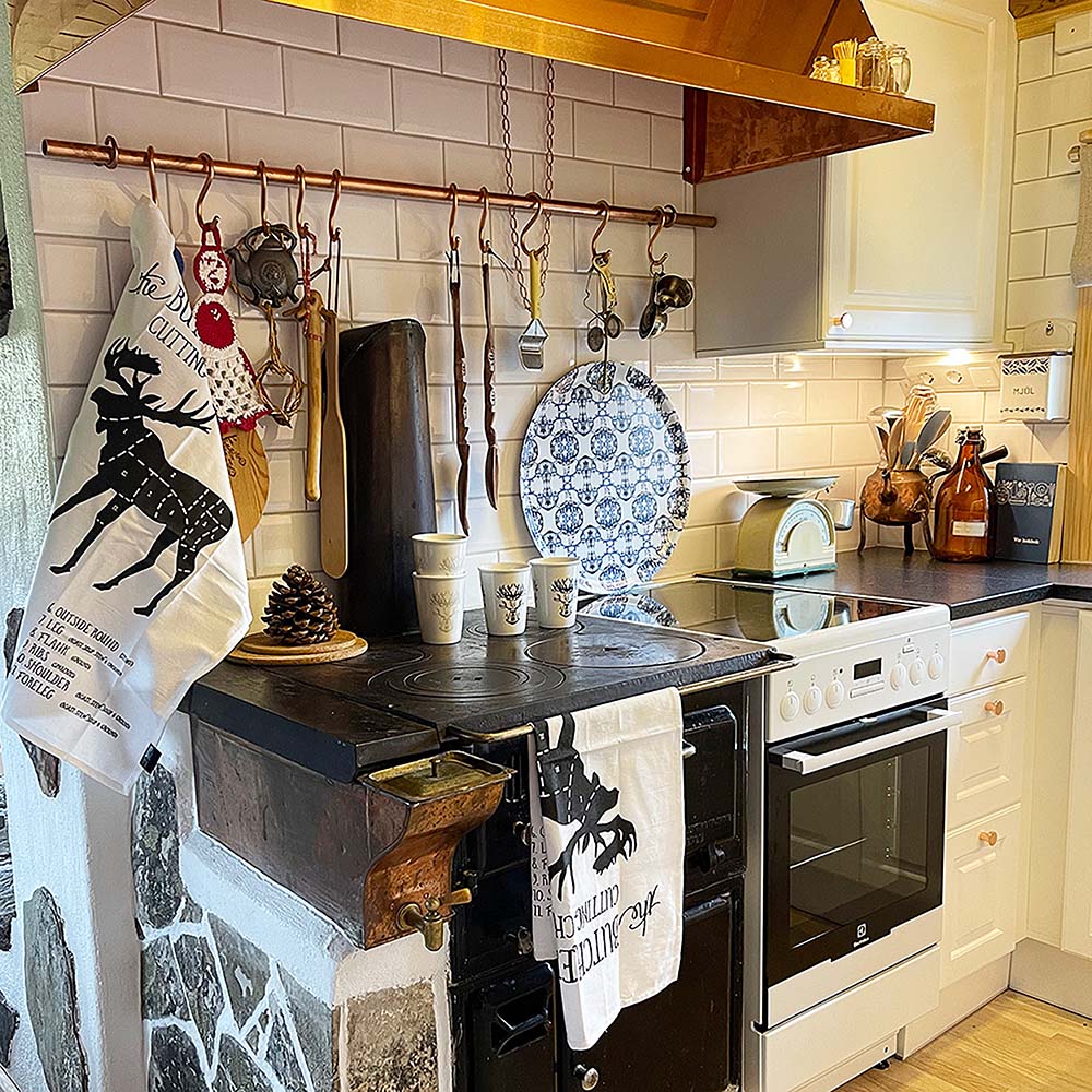 Kökshandduk Älg – Annelie Palmqvist Design