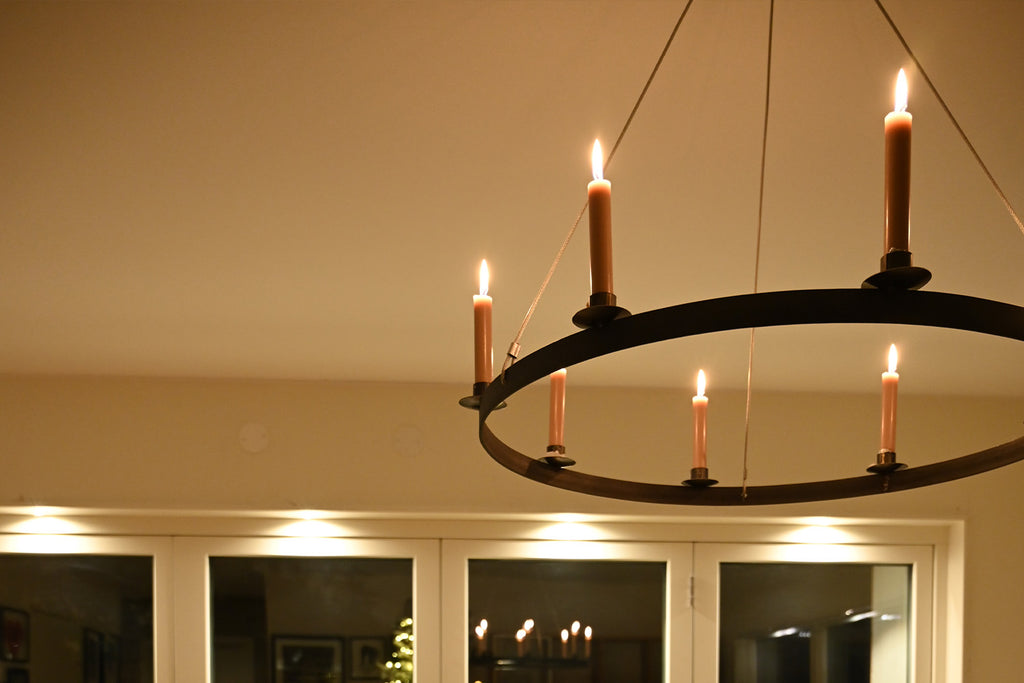 Chandelier Wrought Iron Raw – Miljögården Design