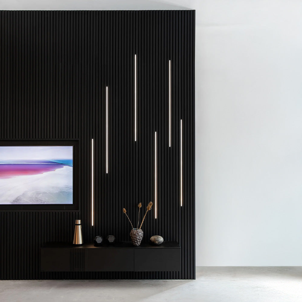 Slim LED lighting for acoustic panels