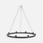 Chandelier Wrought Iron Raw – Miljögården Design