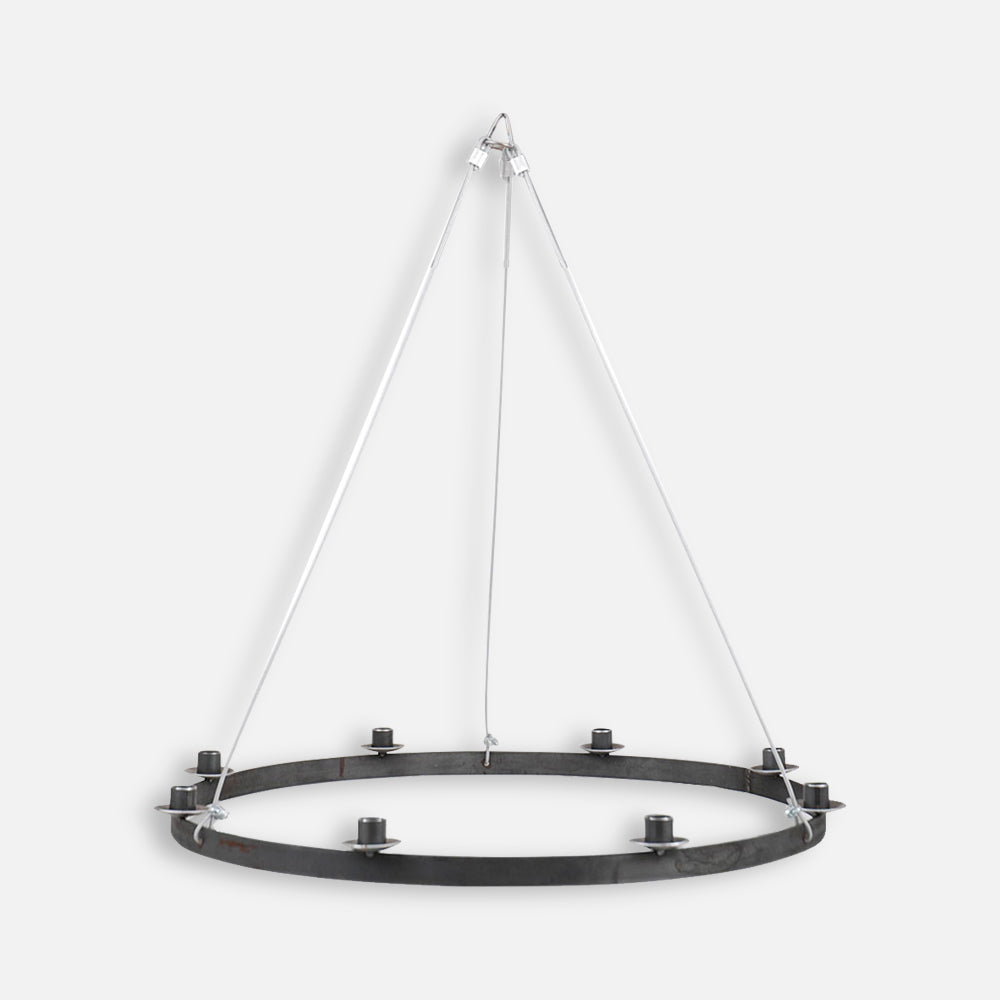 Candle Chandelier wrought raw