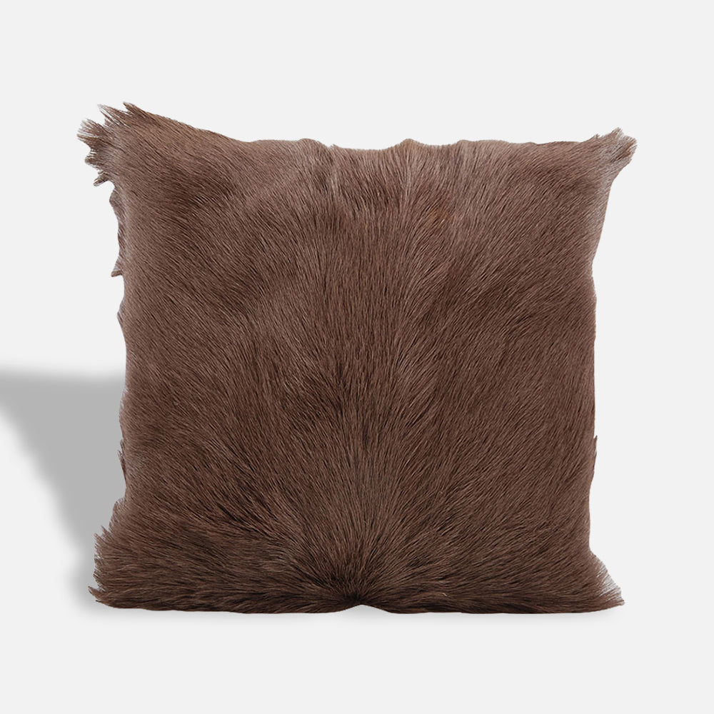Goat fur cushion cover