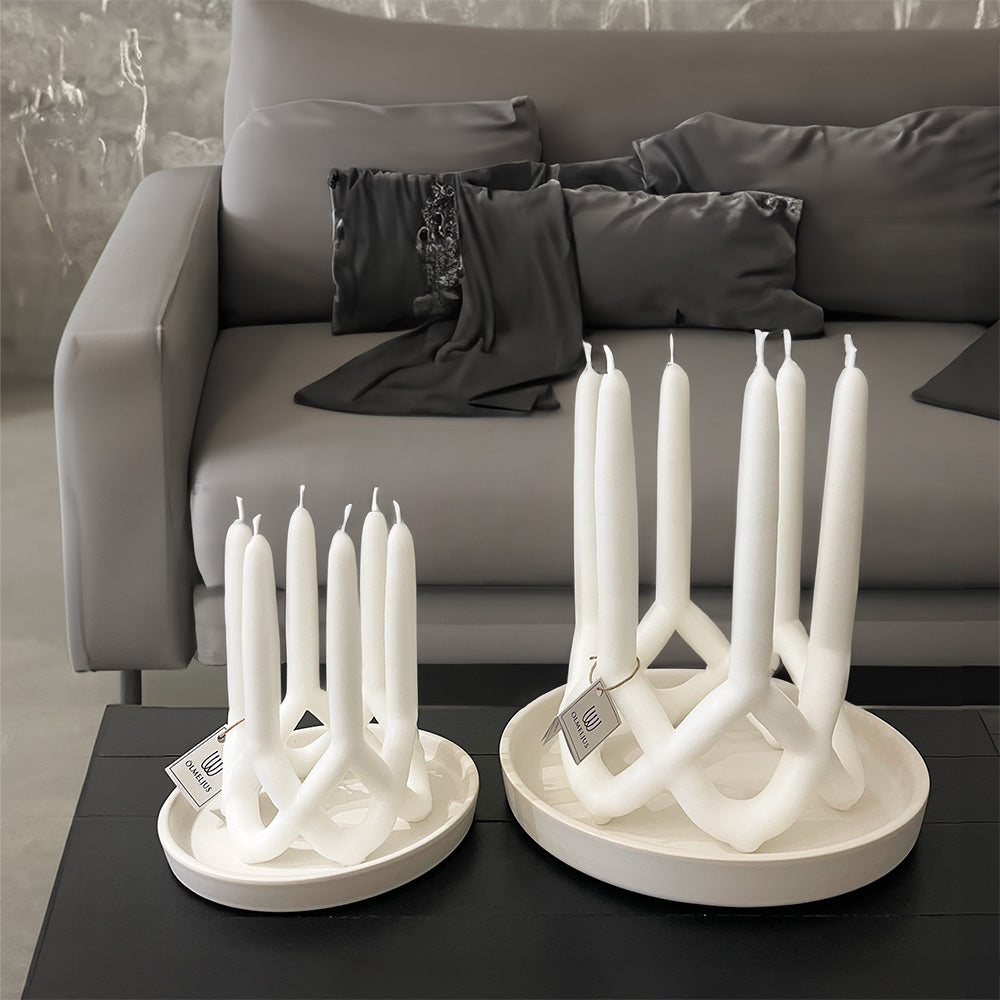 Candle Chandelier 6 arm from Ölmeljus