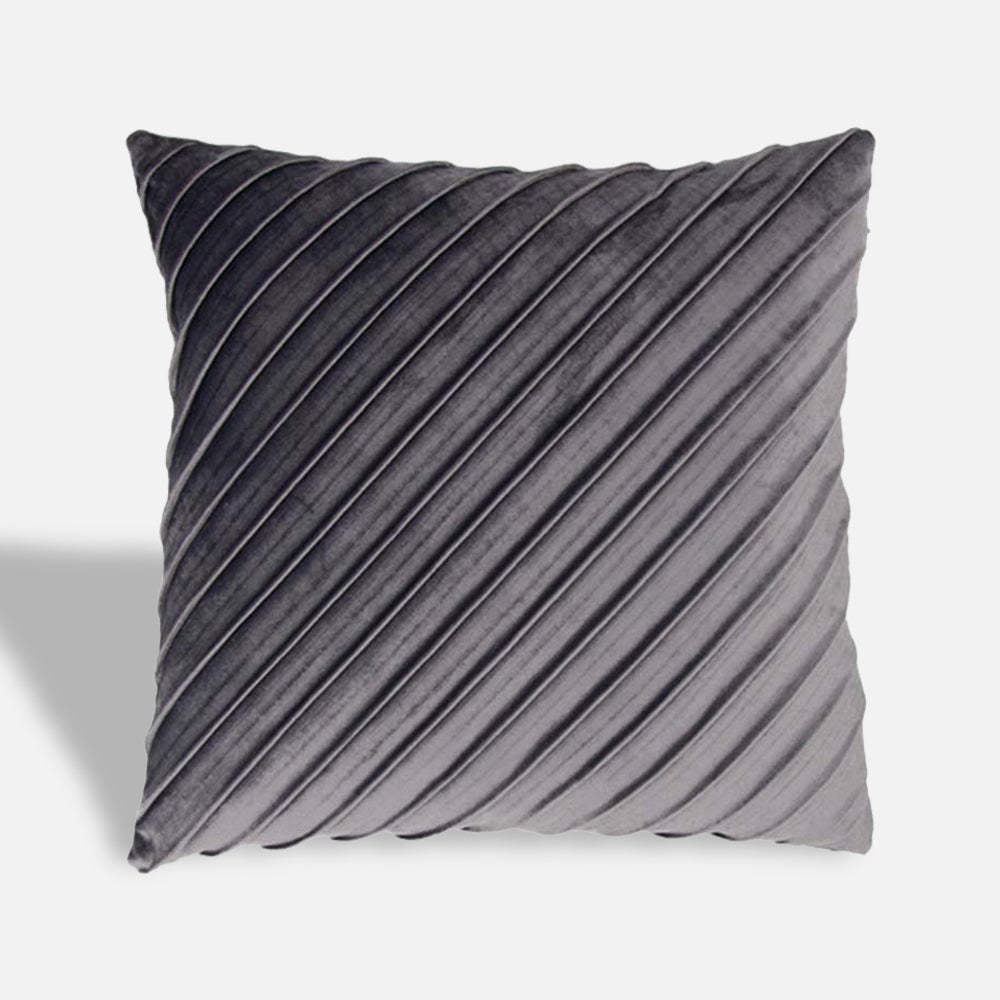 Cushion Cover “Majesty” Velvet Grey – Miljögården