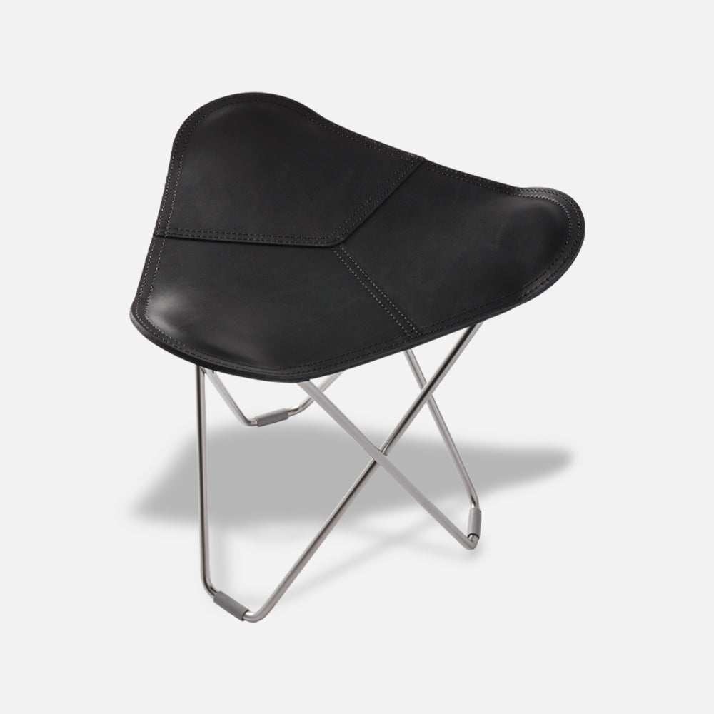 Cuero Footstool Flying Goose Pampa