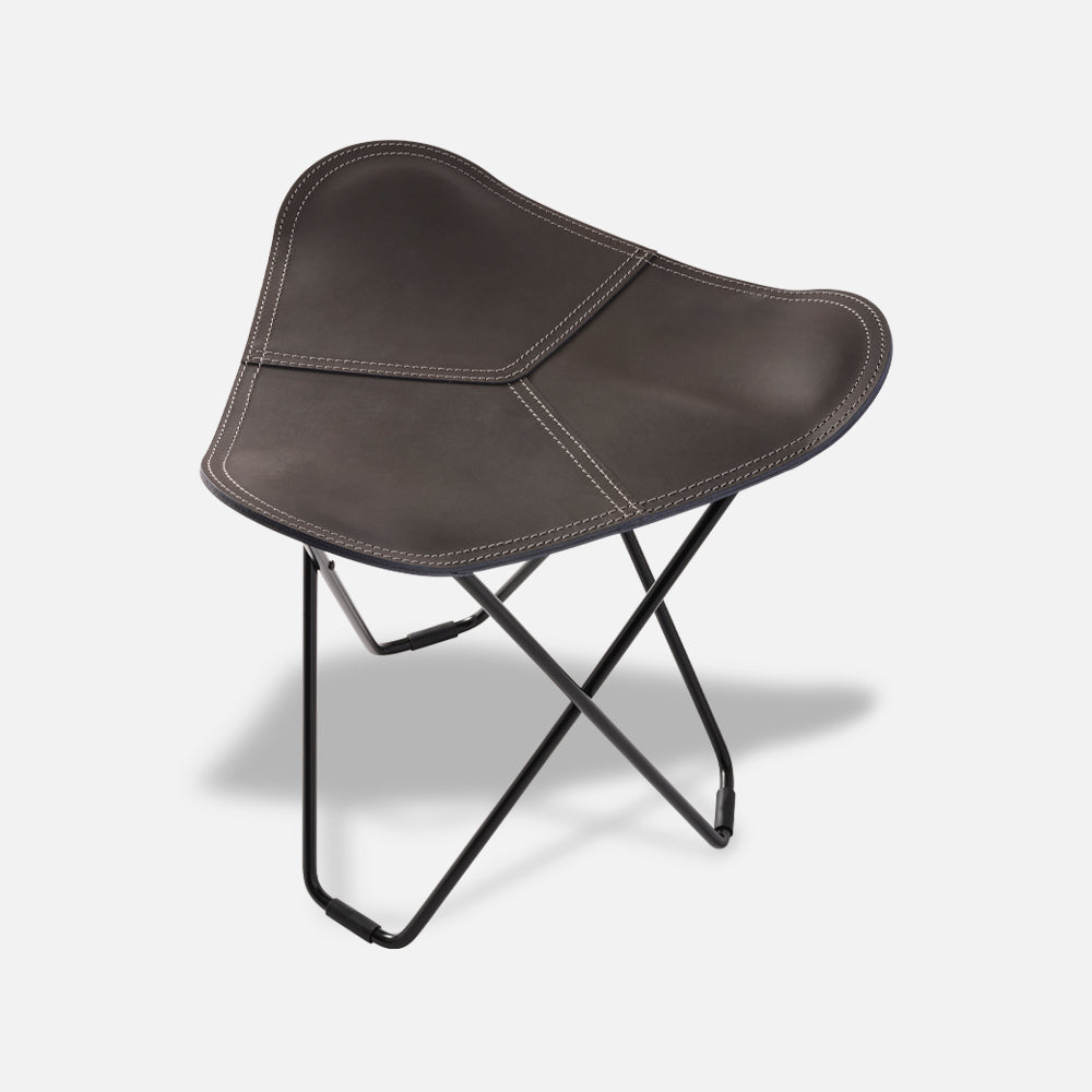 Cuero Footstool Flying Goose Pampa