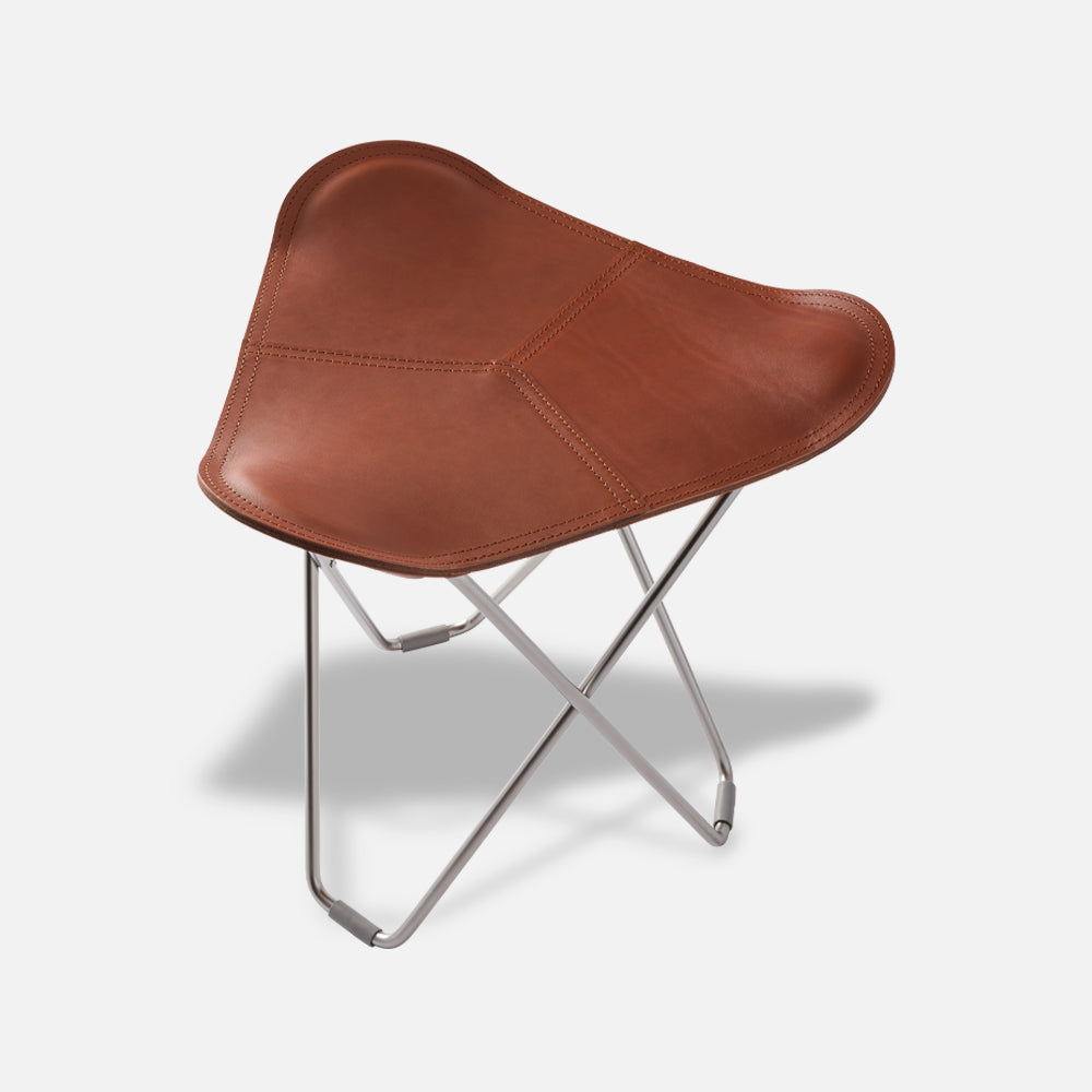 Cuero Footstool Flying Goose Pampa