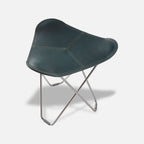Cuero Footstool Flying Goose Pampa