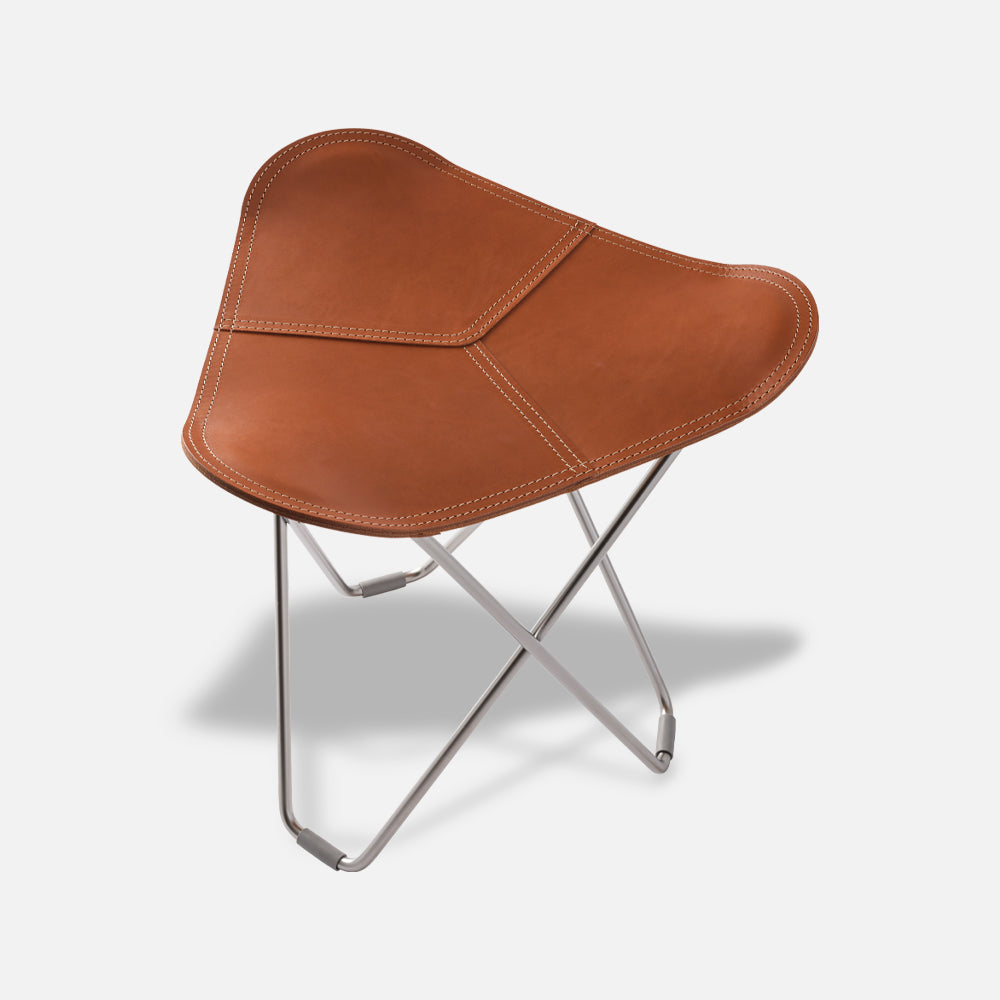 Cuero Footstool Flying Goose Pampa