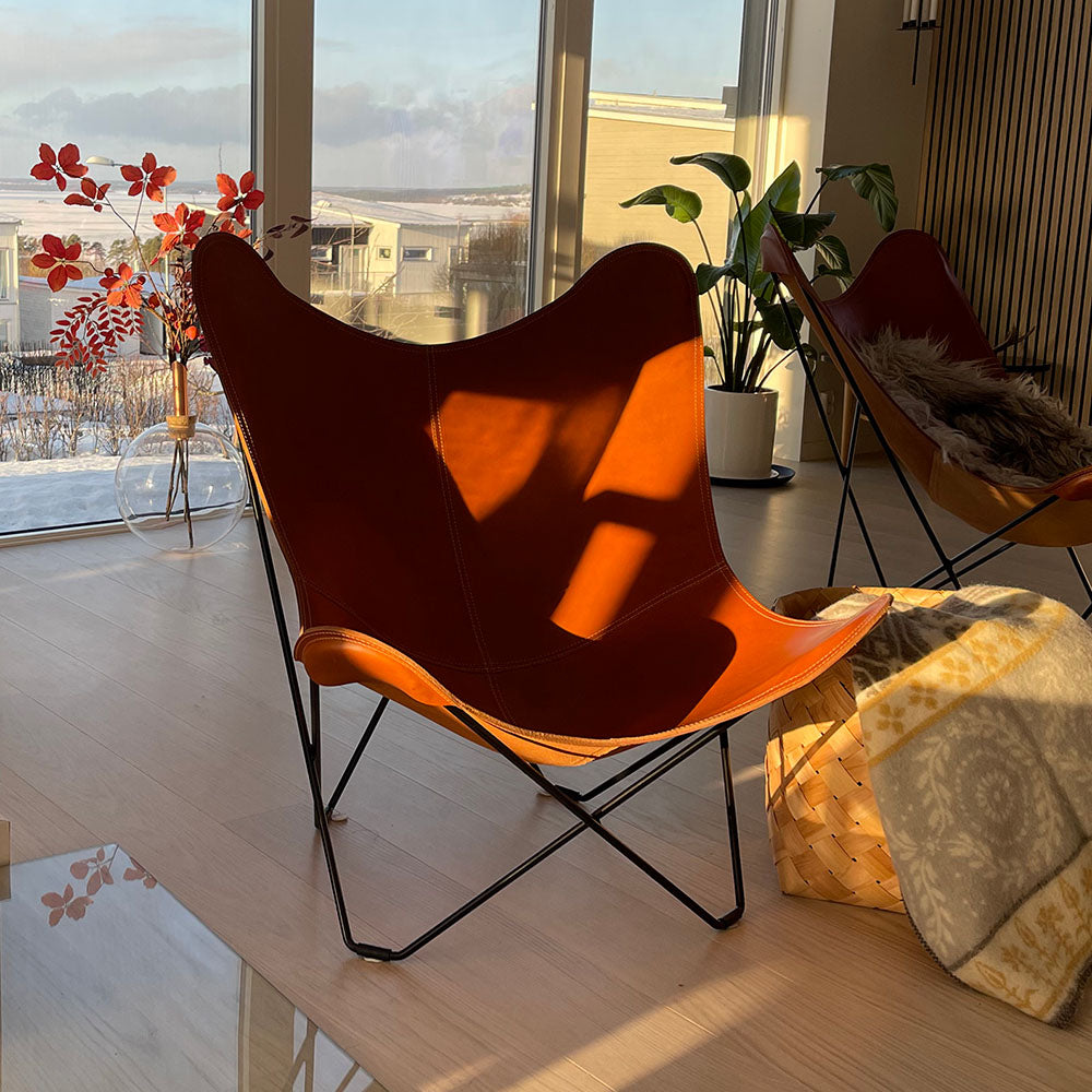 Cuero Chair Pampa Mariposa
