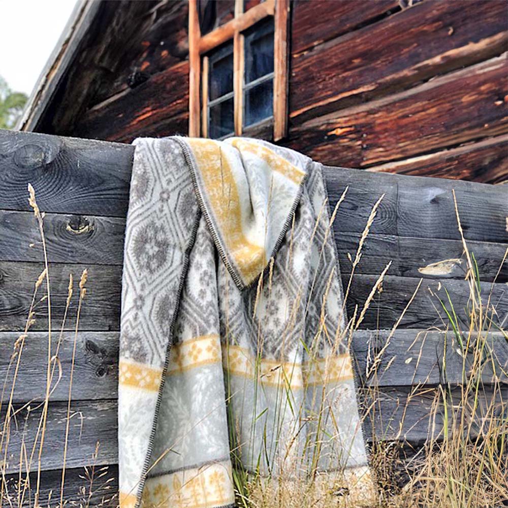 Wool Blanket “Brunkulla” – Kerstin Landström Design