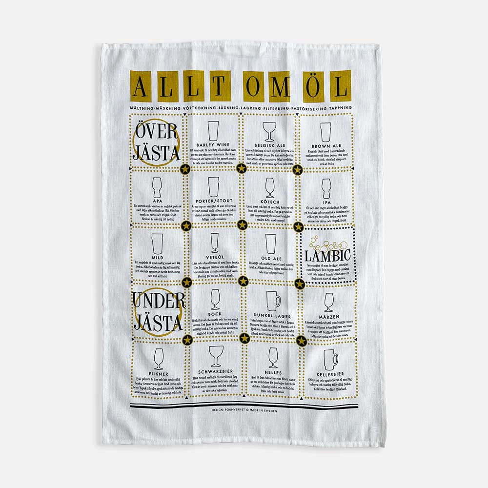 Kitchen Towel “All About Beer” – Formverket