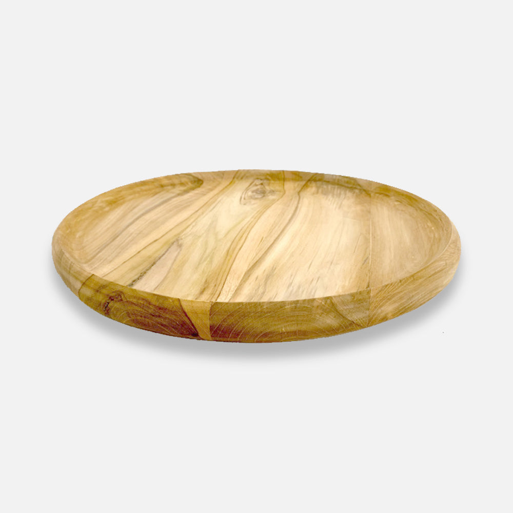 Wooden Tray Ø50 cm – Teak by Miljögården