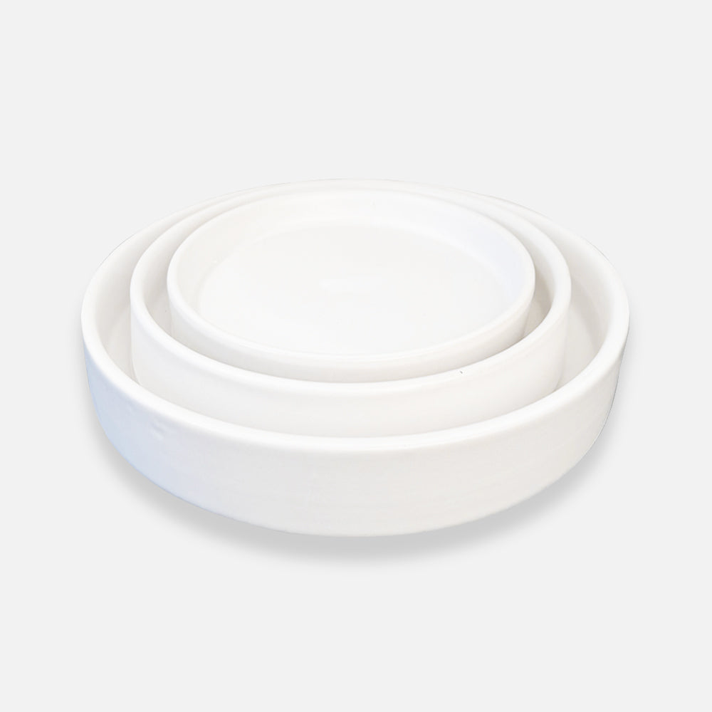 Tray Sophia Ceramic white