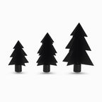 Julgranar i metall 3 st för ljusstakar | Annelie Palmqvist