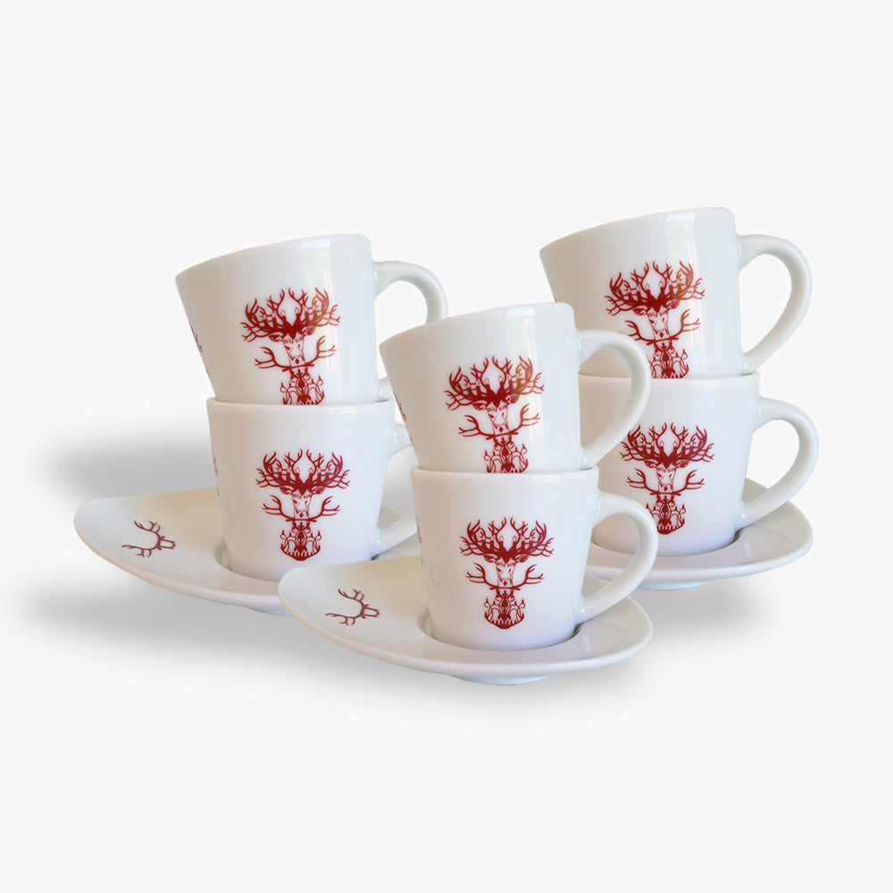 Espresso Cup Set of 6 – Porcelain by Smadi Interior