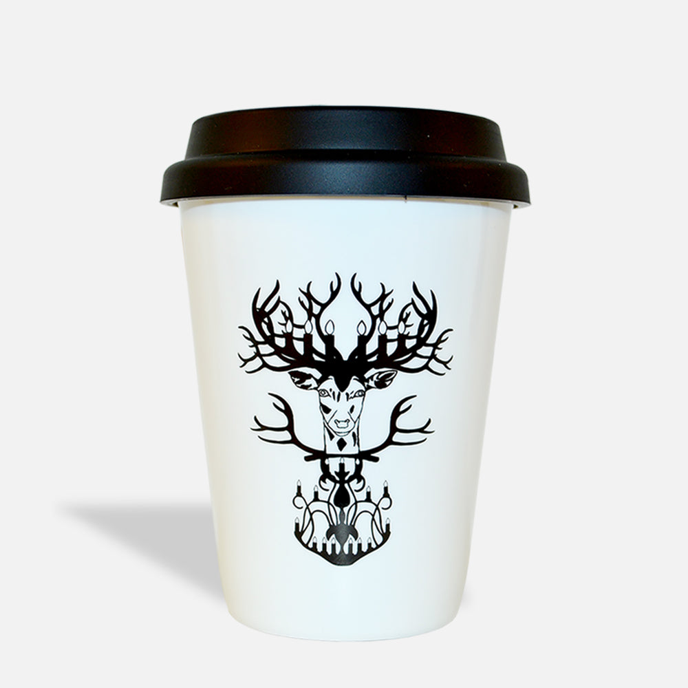 Mug to Go “Nordic” – Porcelain with Silicone Lid by Smadi Interior
