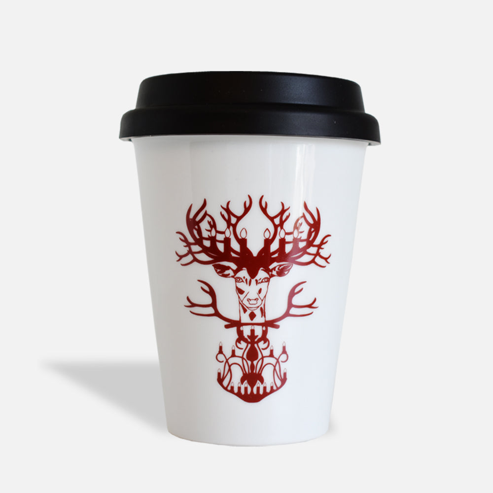 Mug to Go “Nordic” – Porcelain with Silicone Lid by Smadi Interior