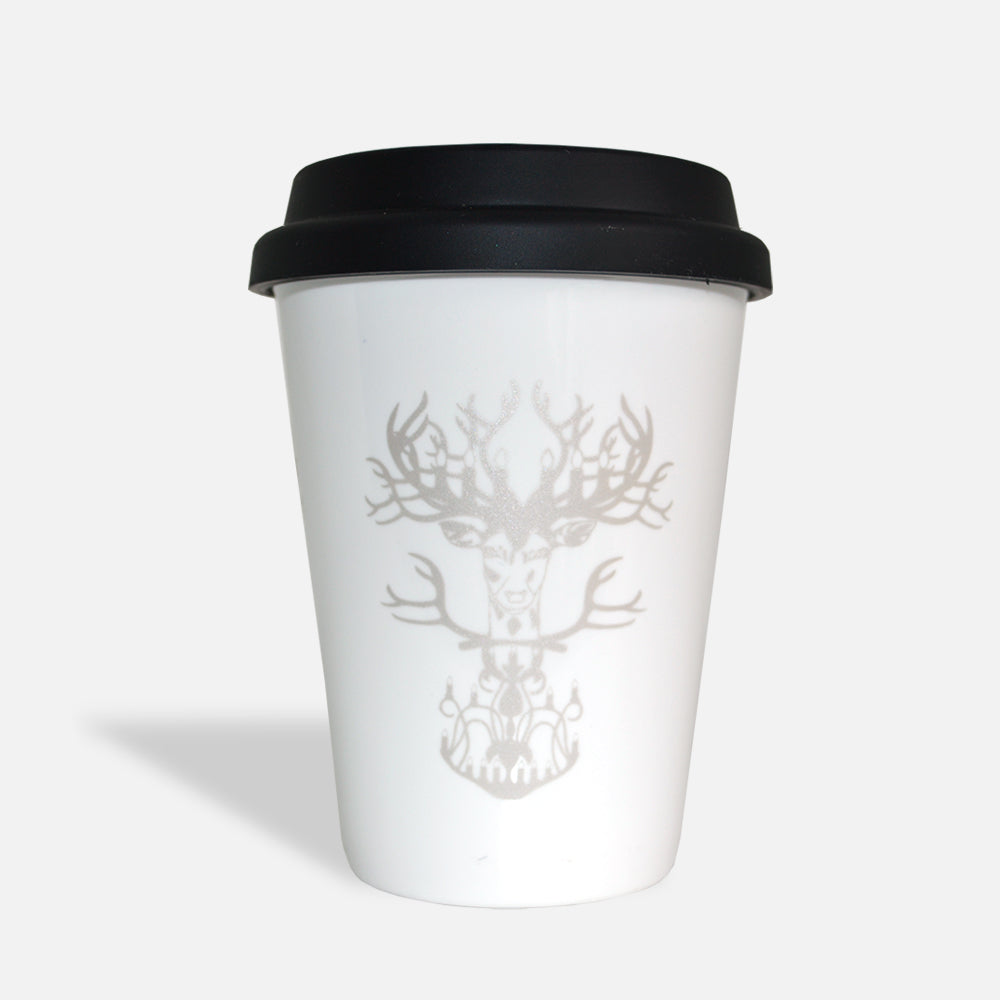Mug to Go “Nordic” – Porcelain with Silicone Lid by Smadi Interior