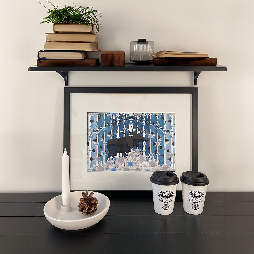 Poster “Winter” Moose – Smadi Interior &amp; Studio