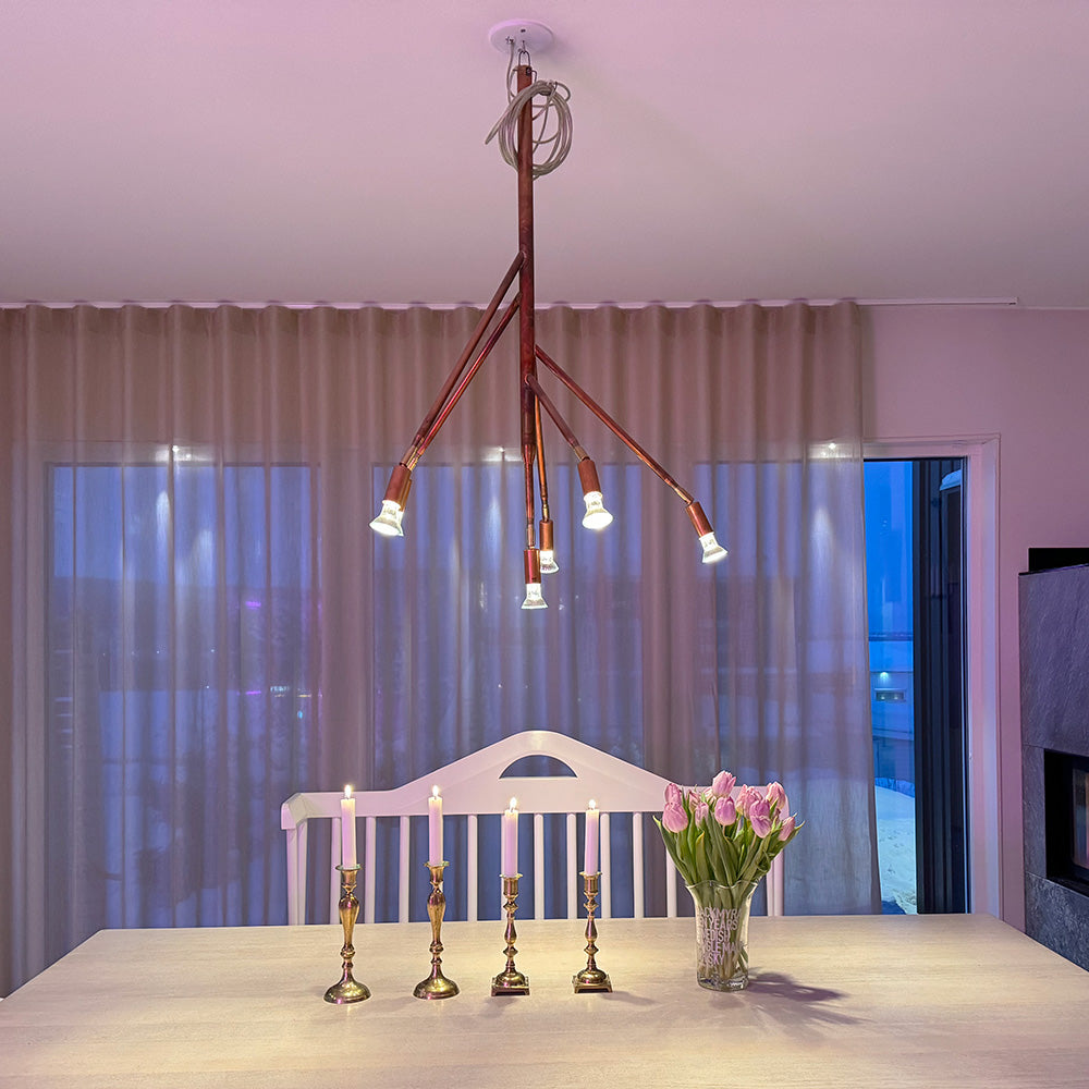 Kvist 6 Arm Taklampa – Örsjö Belysning