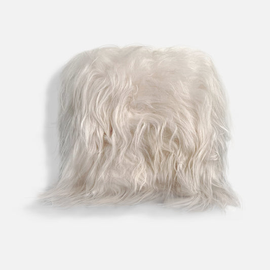 Cushion sheepskin white