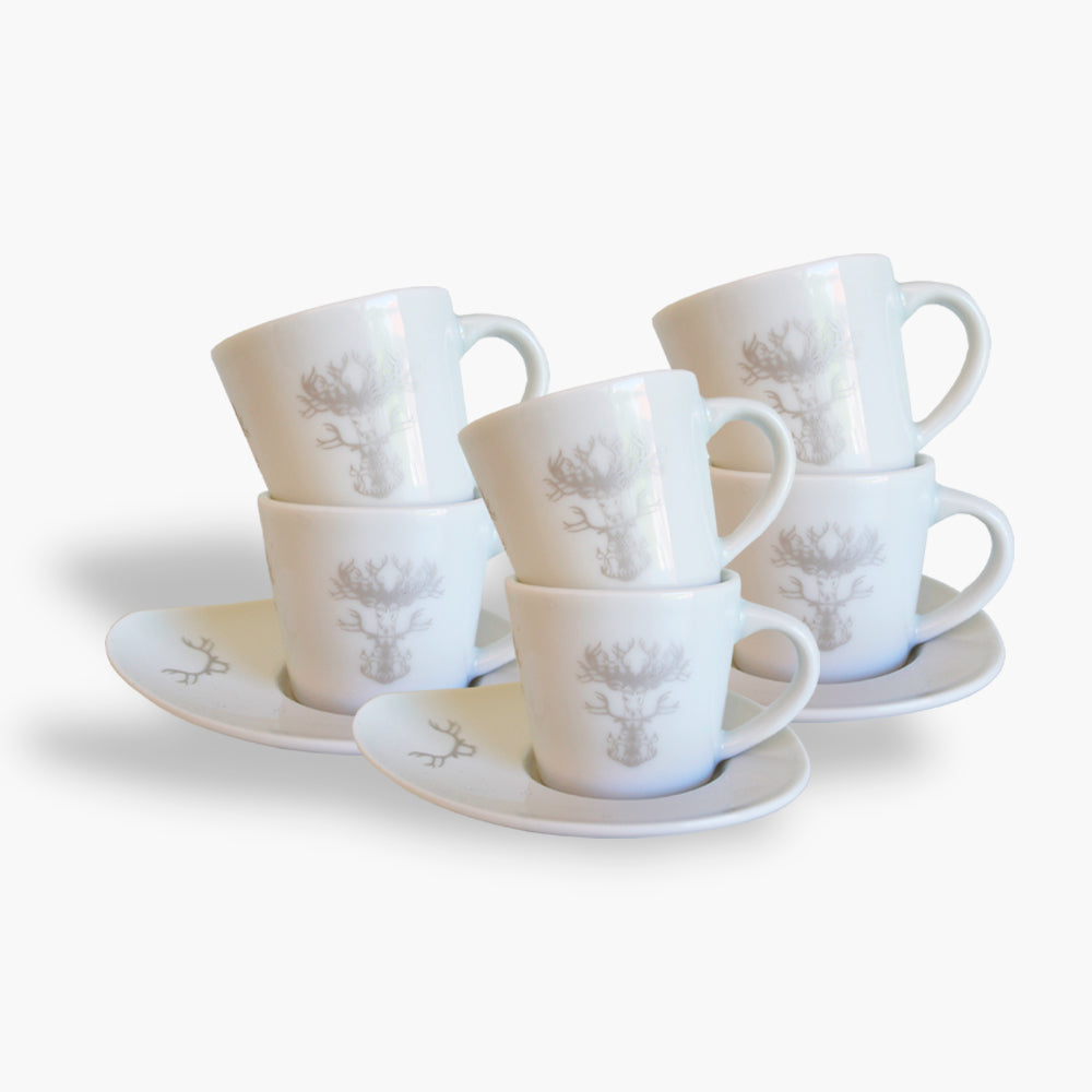 Nordic Mulled Wine Mug Set of 6 – Porcelain by Smadi Interior