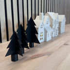 Julgranar i metall 3 st för ljusstakar | Annelie Palmqvist