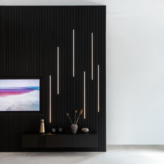 Slim LED lighting for acoustic panel